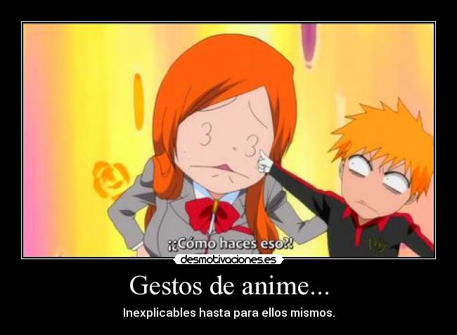 Gestos de anime... - 