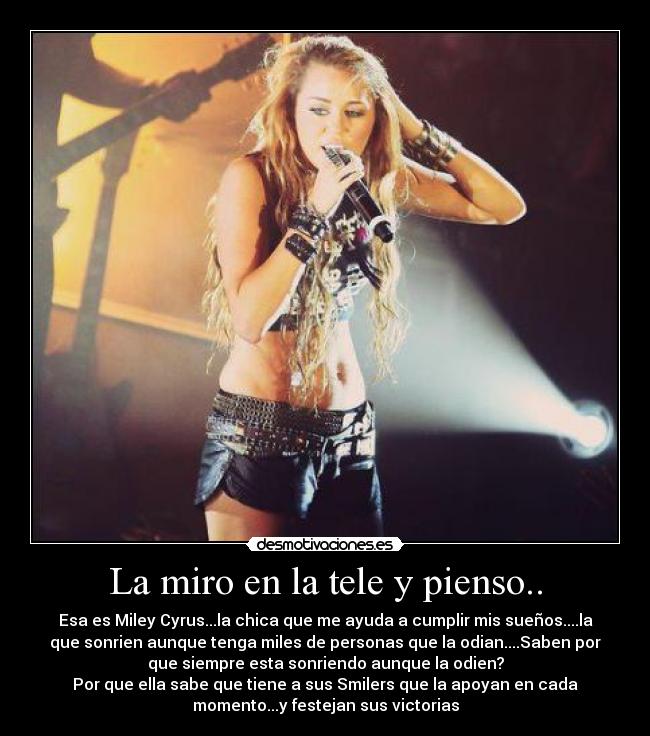 La miro en la tele y pienso.. - 