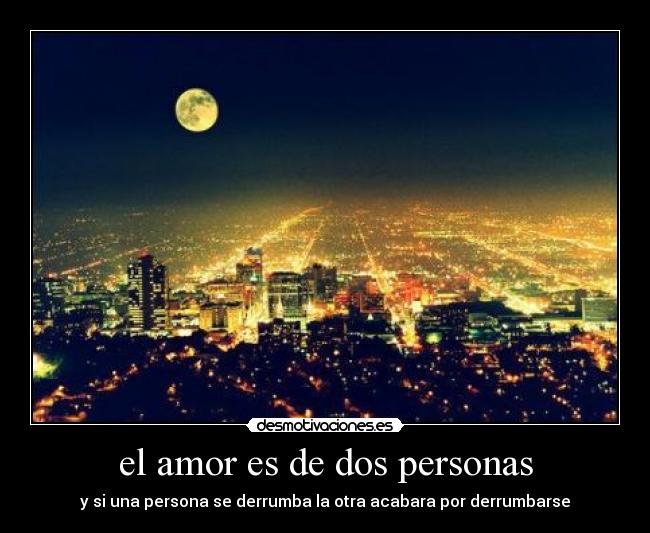 el amor es de dos personas - 