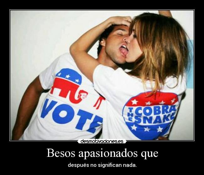 Besos apasionados que -