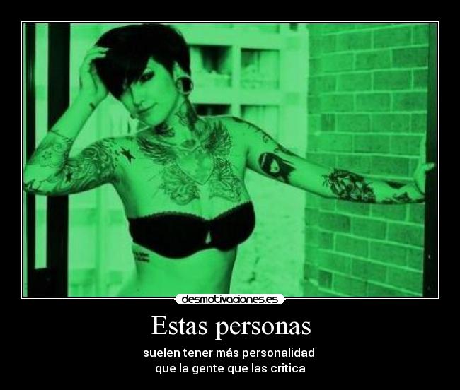 Estas personas -