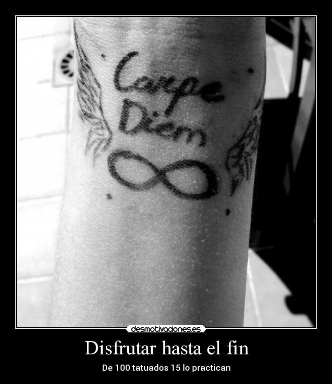 Disfrutar hasta el fin -