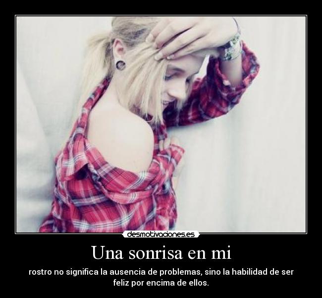 Una sonrisa en mi -