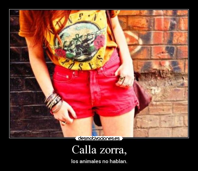 Calla zorra, - 