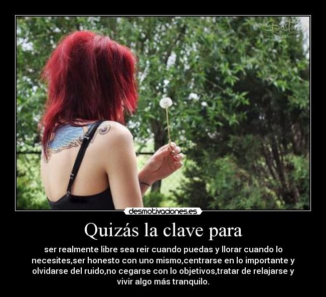 Quizás la clave para - 