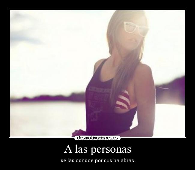 A las personas -