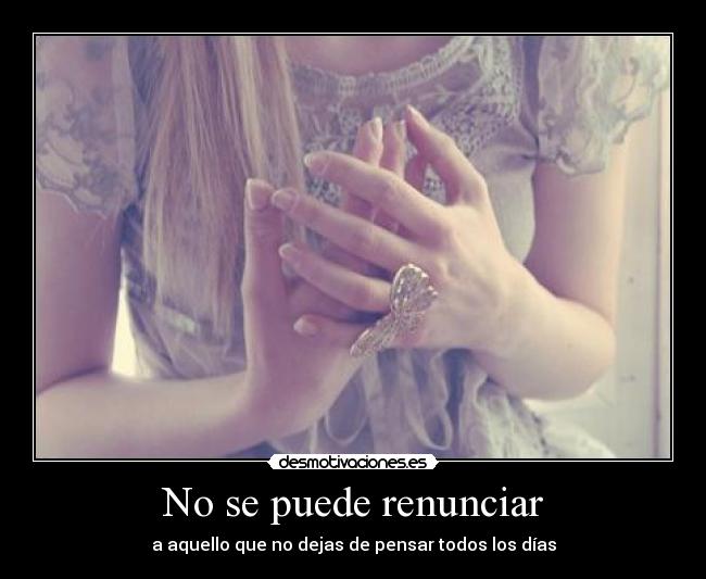 No se puede renunciar - 