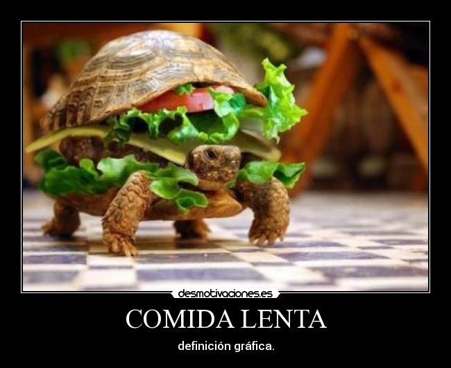 COMIDA LENTA - definición gráfica.