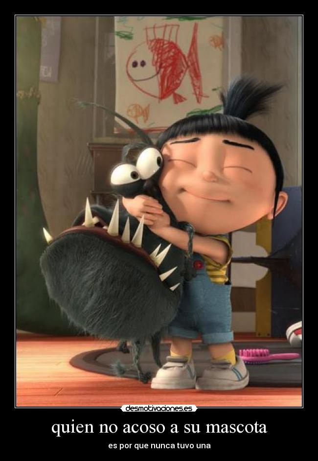 quien no acoso a su mascota -