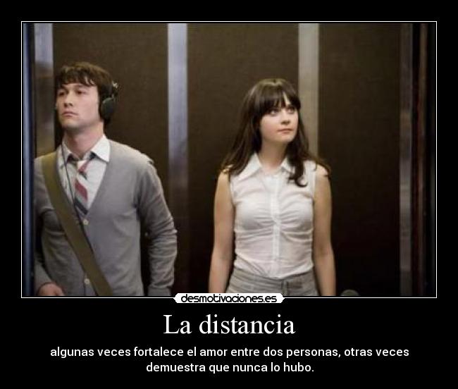 La distancia -