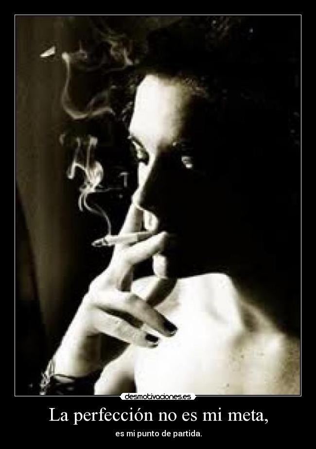 La perfección no es mi meta, - 