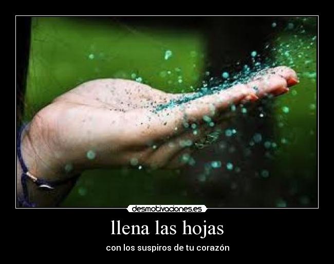 llena las hojas -