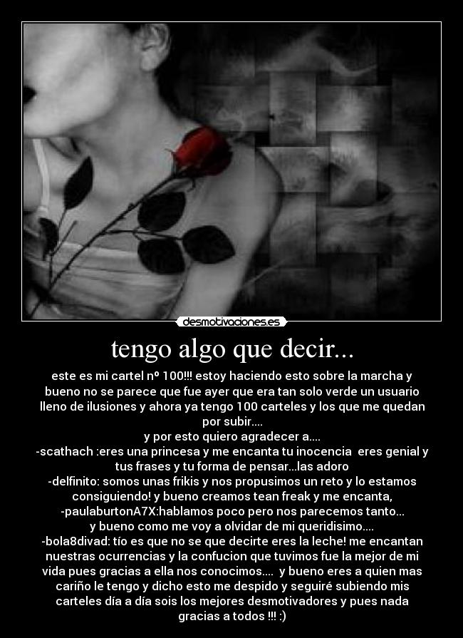 tengo algo que decir... - 