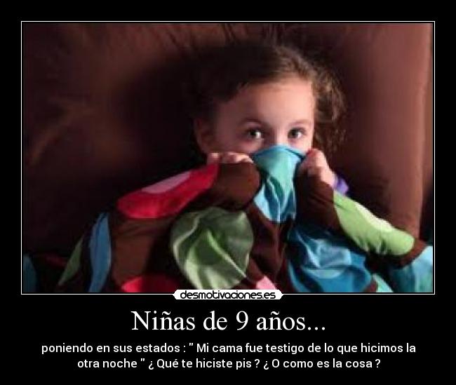 Niñas de 9 años... - 