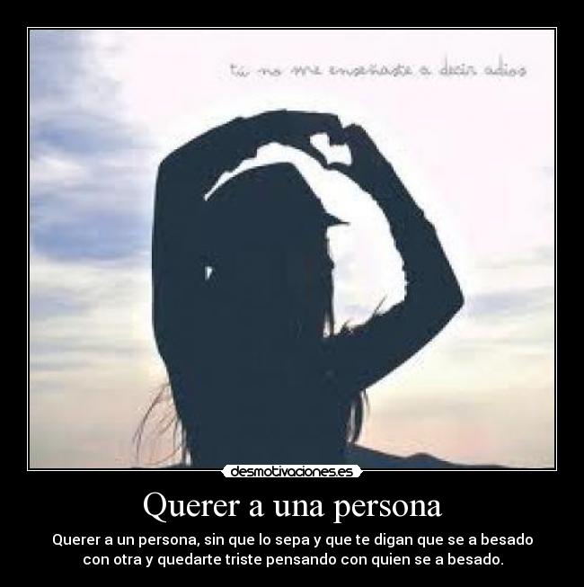 Querer a una persona - 