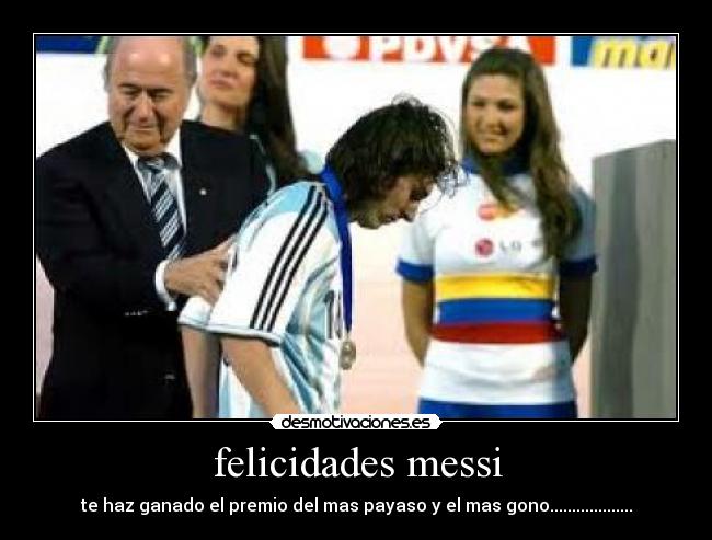 felicidades messi -