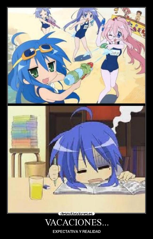 VACACIONES... - EXPECTATIVA Y REALIDAD
