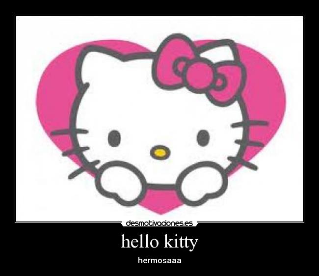 carteles hello kitty desmotivaciones
