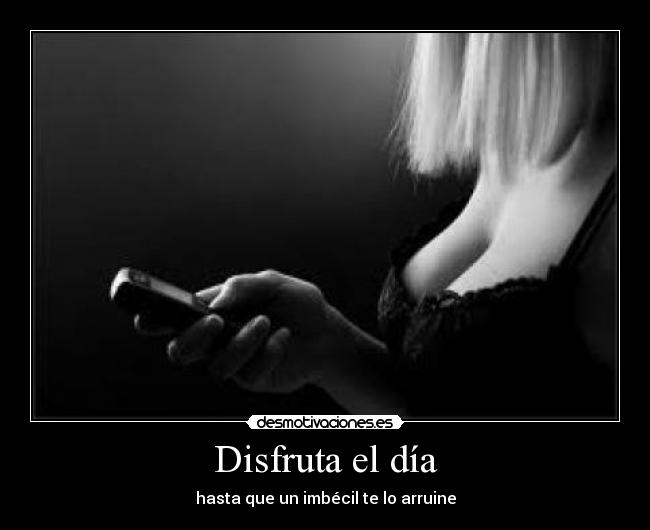 Disfruta el día - hasta que un imbécil te lo arruine