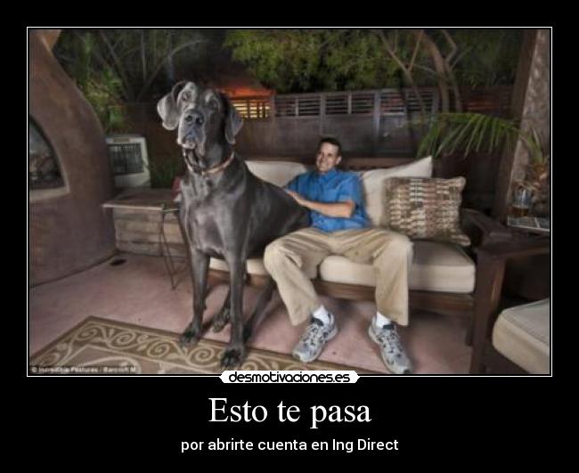 Esto te pasa - por abrirte cuenta en Ing Direct