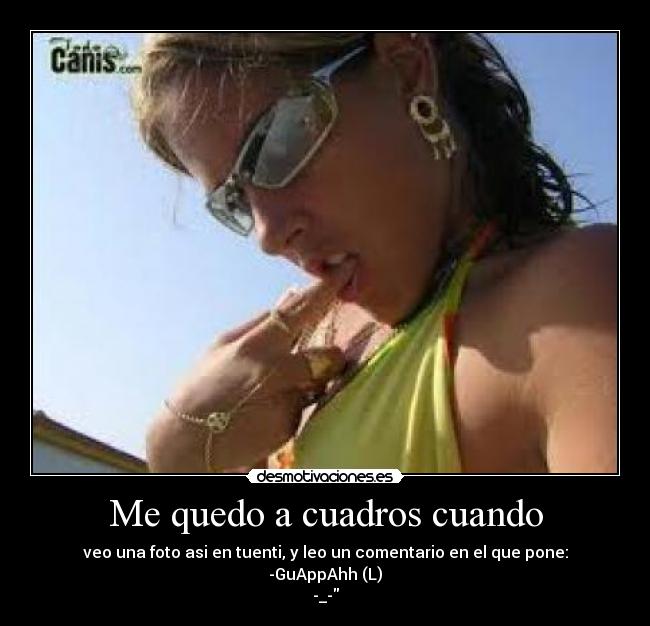 Me quedo a cuadros cuando - 