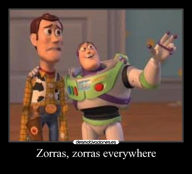 Zorras, zorras everywhere - 
