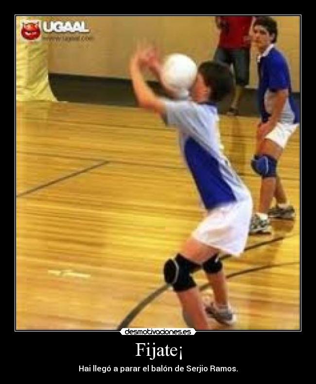 Fijate¡ - Hai llegó a parar el balón de Serjio Ramos.