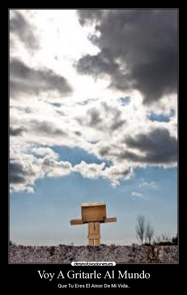 Voy A Gritarle Al Mundo - Que Tu Eres El Amor De Mi Vida..