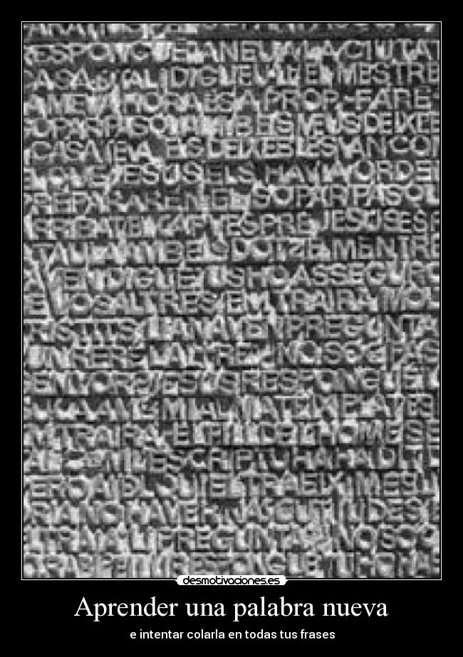 Aprender una palabra nueva -