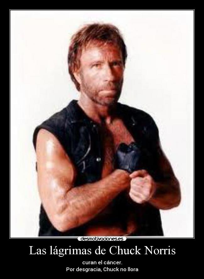 Las lágrimas de Chuck Norris -