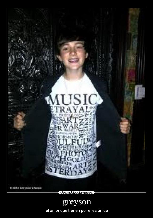 greyson - el amor que tienen por el es único