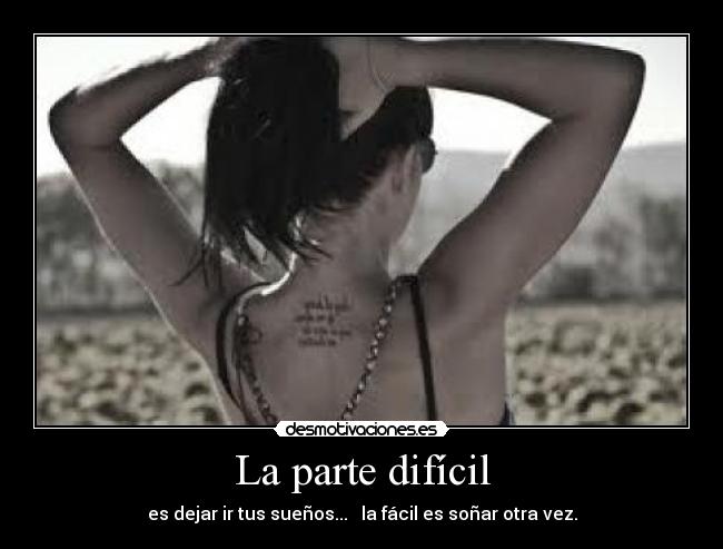 La parte difícil -