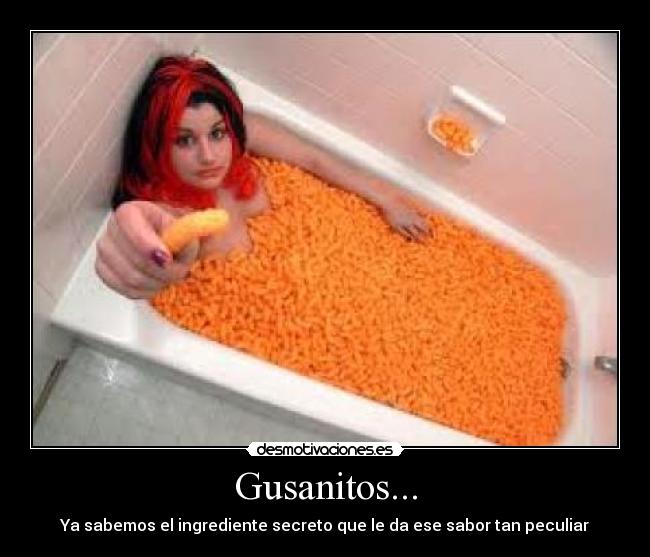 Gusanitos... - Ya sabemos el ingrediente secreto que le da ese sabor tan peculiar