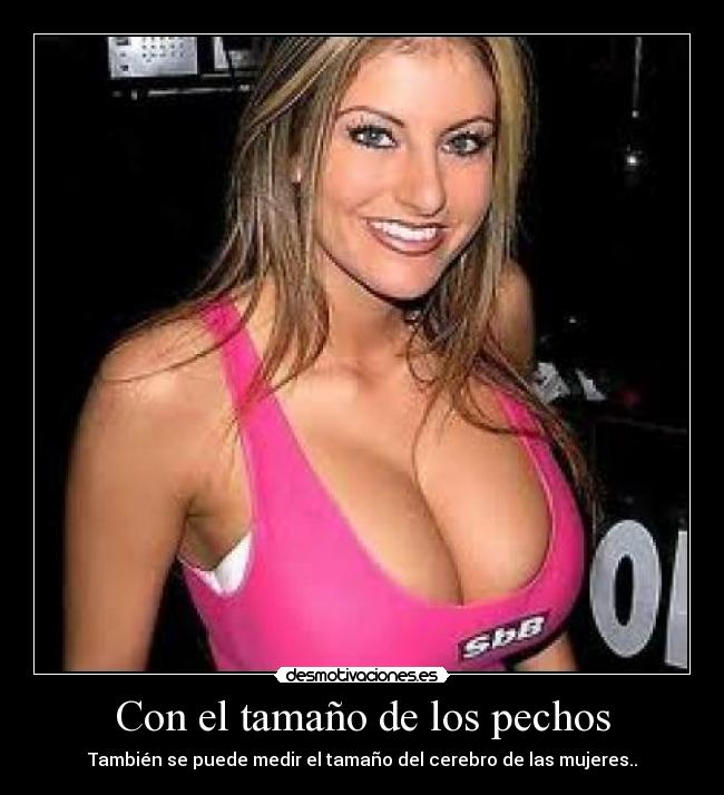 carteles pechos mujer cerebro tamano desmotivaciones