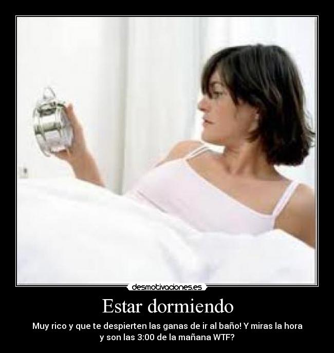 Estar dormiendo - 