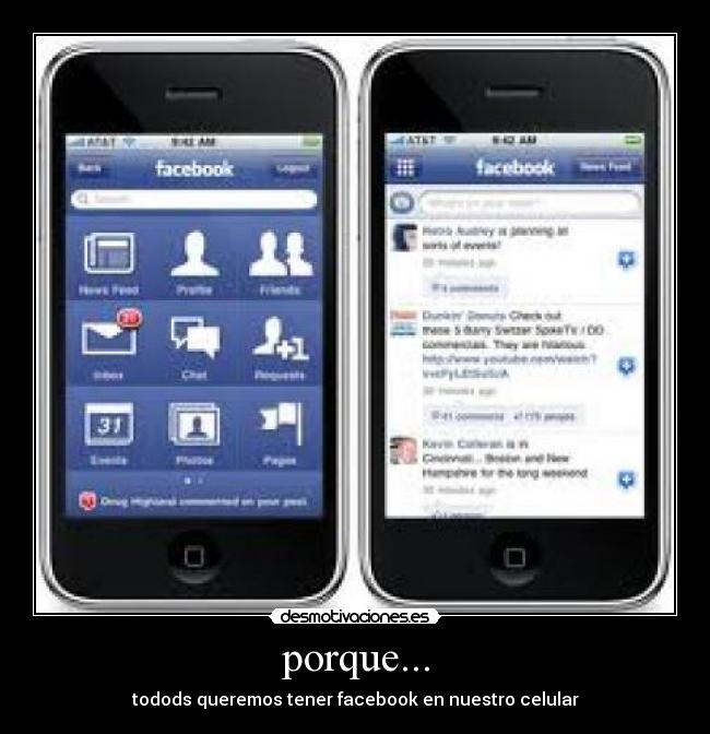 porque... - todods queremos tener facebook en nuestro celular