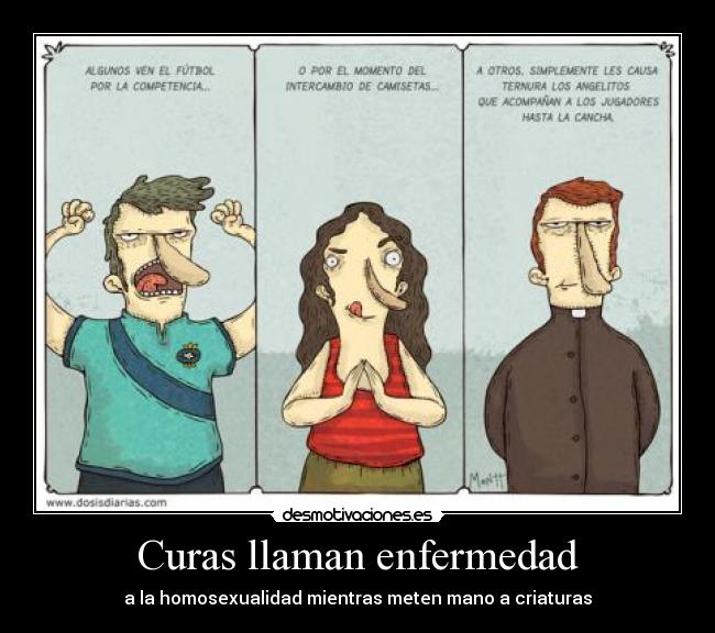 Curas llaman enfermedad -