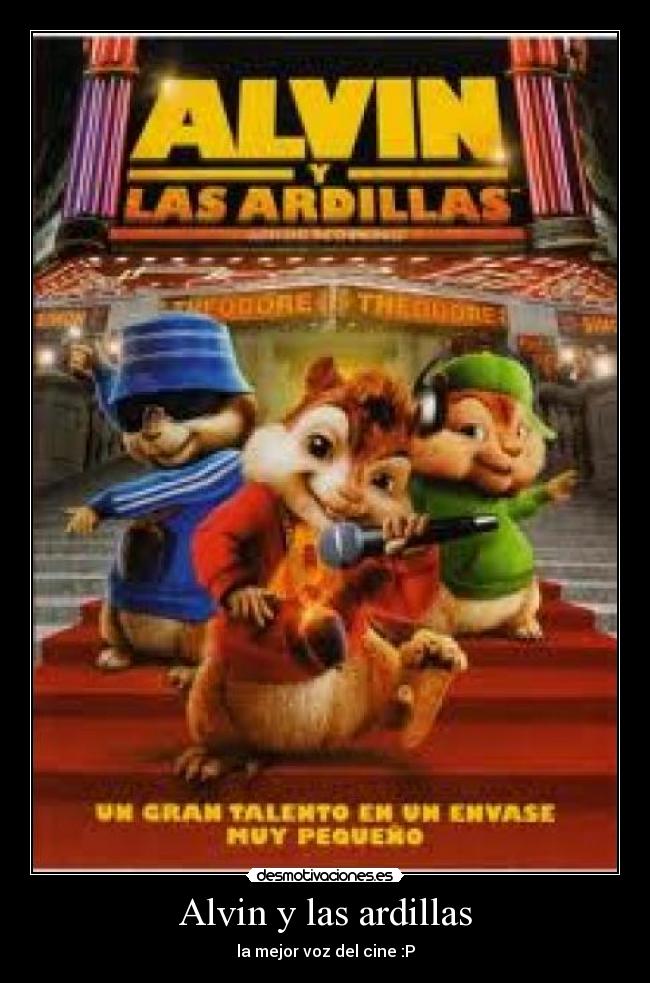 carteles alvin las ardillas desmotivaciones
