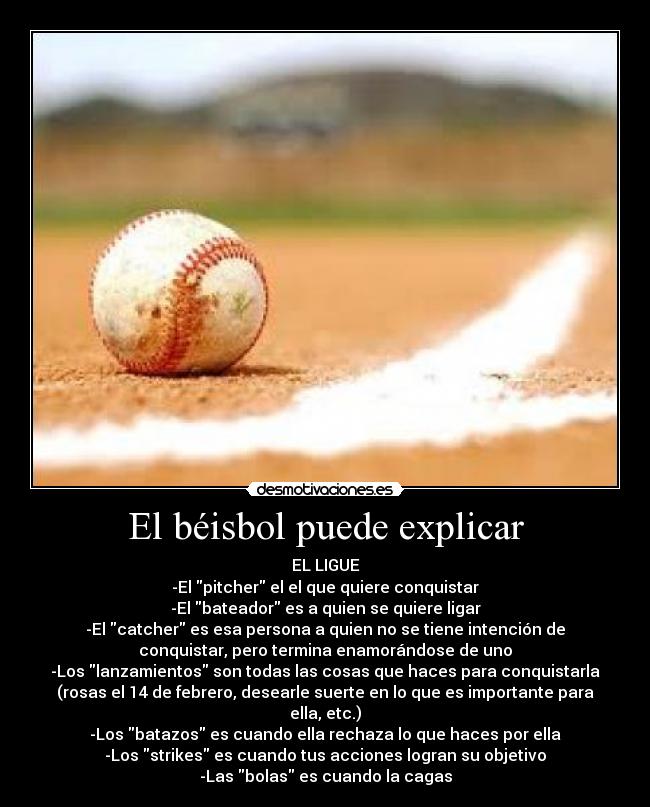 El béisbol puede explicar -