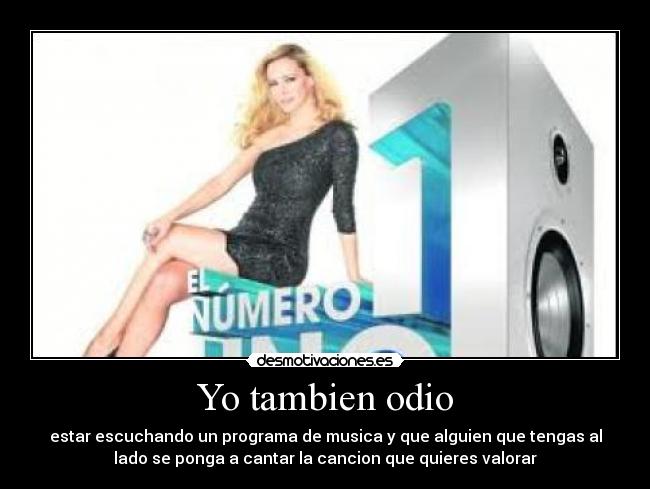 Yo tambien odio -