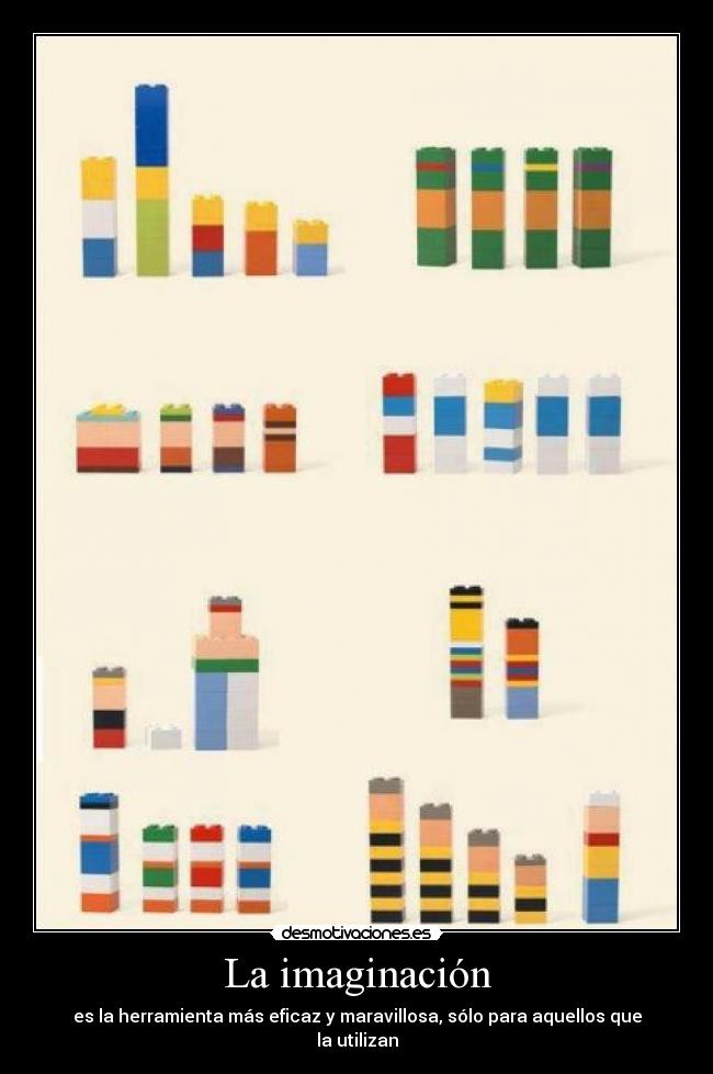 carteles imaginacion imaginacion herramienta eficaz maravillosa utilizar desmotivaciones