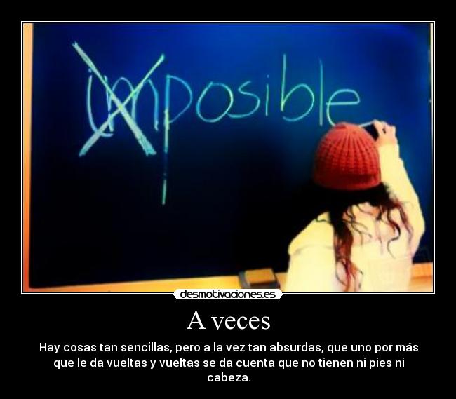 A veces -