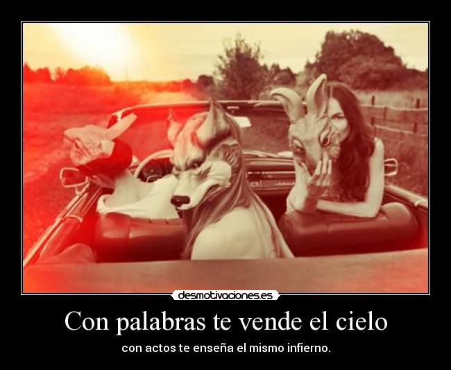 Con palabras te vende el cielo - 