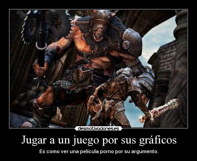 Jugar a un juego por sus gráficos - 