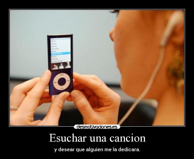 Esuchar una cancion -