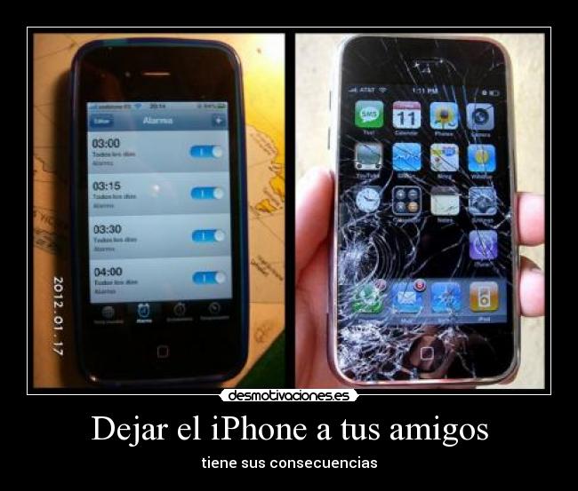 Dejar el iPhone a tus amigos - 