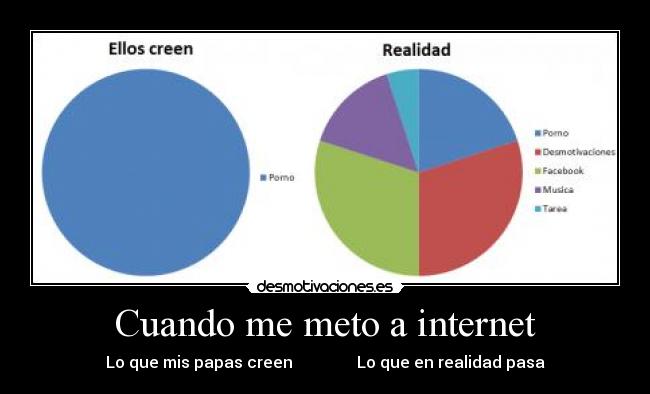 Cuando me meto a internet - Lo que mis papas creen                Lo que en realidad pasa