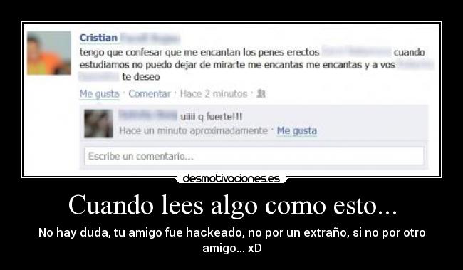 carteles hackeado troll gay facebook desmotivaciones