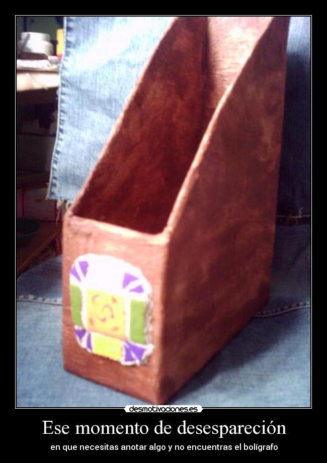Ese momento de desespareción - en que necesitas anotar algo y no encuentras el bolígrafo