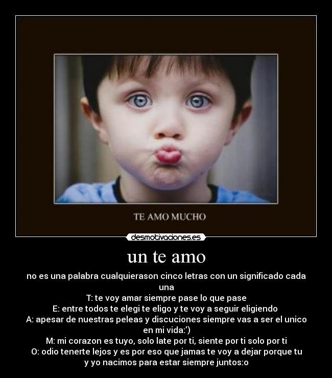 un te amo -